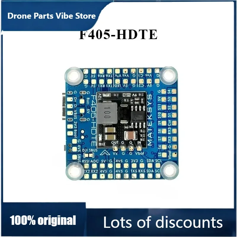 

Полетный контроллер Fy1pcs F405-HDTE F4 M32F405 со встроенным двойным BEC, OSD, Blackbox, 3~12S LiPo для FPV дрона (замена F722-HD)