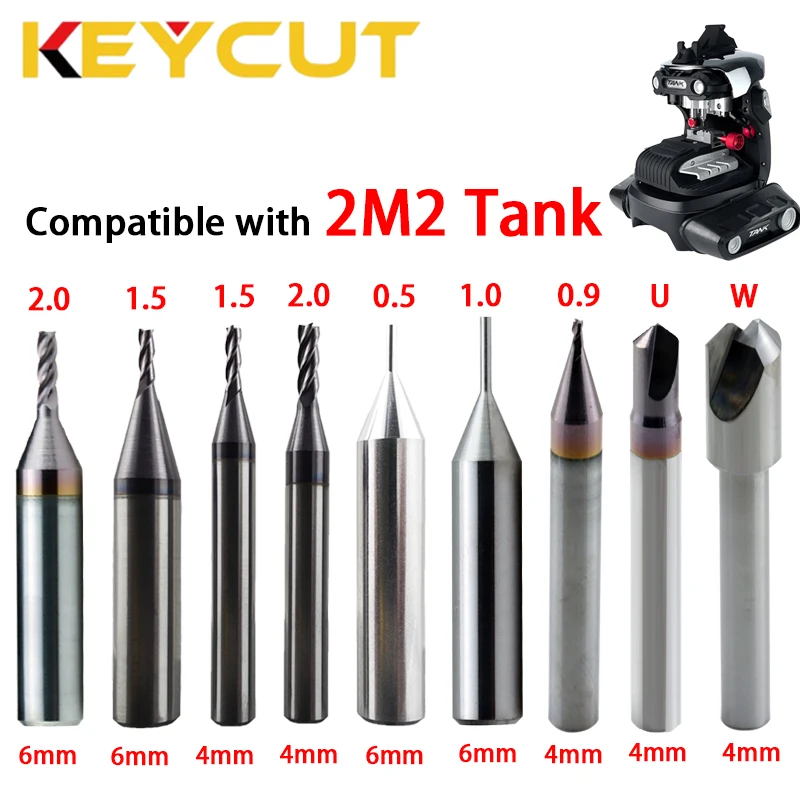 2M2 Tank Key Machine 1.5mm 2.0mm Cutter 1.0mm Probe and U Cutter W Cutter 0.9mm Cutter 0.5mm Probe Aftermarket