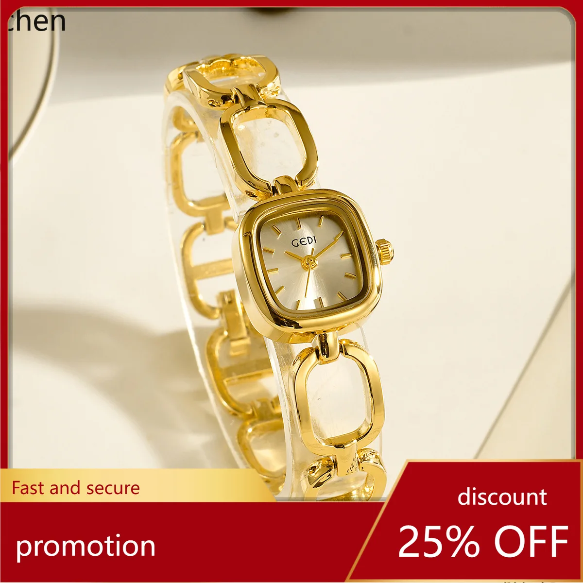 Zml premium bracelet watch - women's unique, high-value, retro square quartz watch