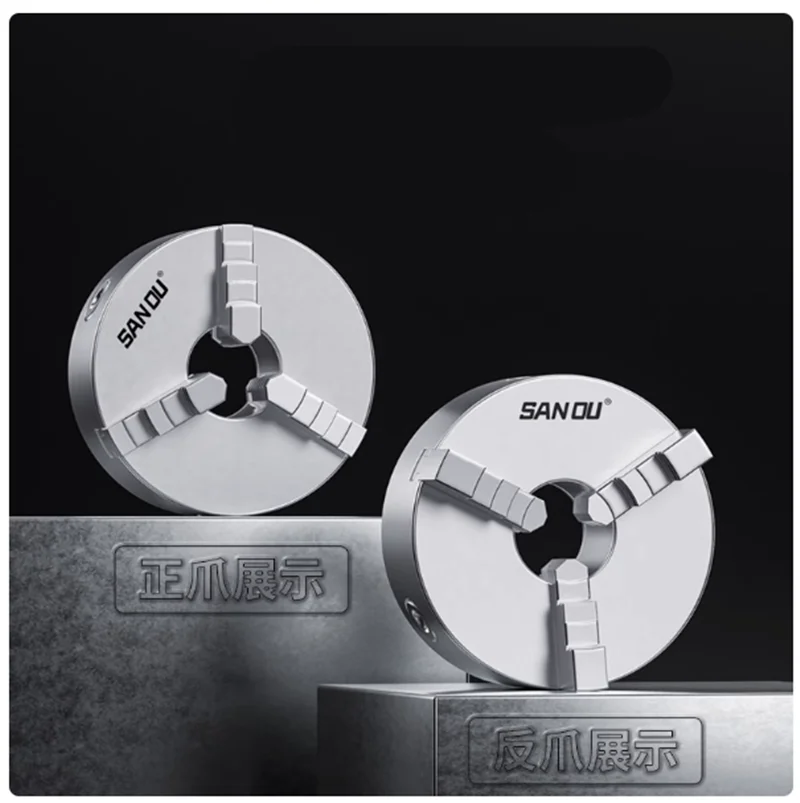 SAN OU K11- 200/K11- 240/K11-250 3 Jaw Lathe Chuck a Wrench, 3 Screws / a Positive Claw and a Reverse Claw
