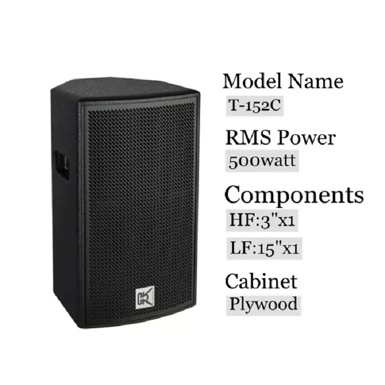 CVR Active Powerful Audio Equipment Full Range 15 Inch Loudspeaker System