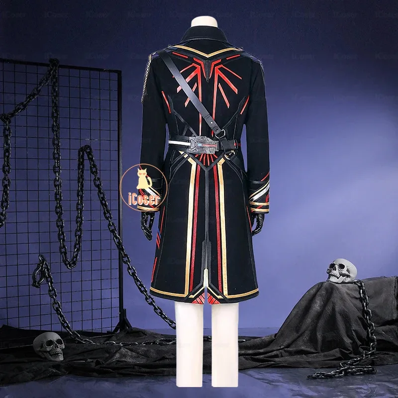 Amor y espacios profundos héroes Cosplay disfraz peluca Farspace Colonel uniforme femenino gorra Caleb fiesta de Halloween mujeres carnaval Outfita