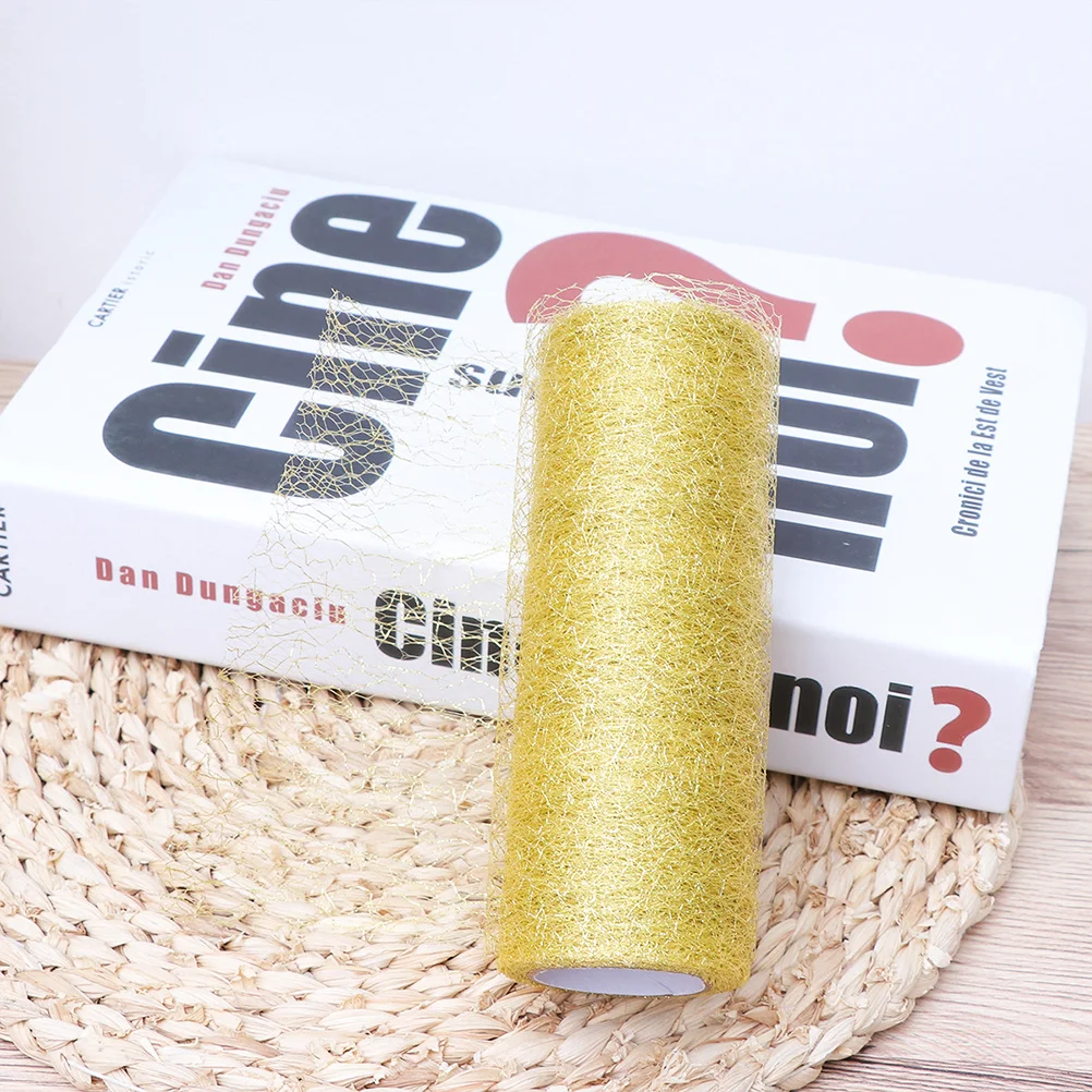 2 Stuks 15Cm 10 Yards Tule Rolls Polyester Netting Stof Voor Diy Craft Bruiloft Decoratie Tutu Rok Cadeaupapier stoel Sjerp