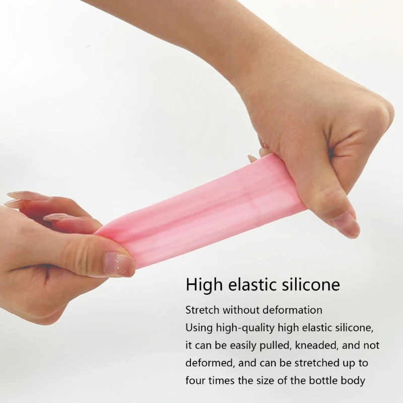 Copribottiglie da in silicone a prova perdite Maniche elastiche per articoli da toeletta Dropshipping