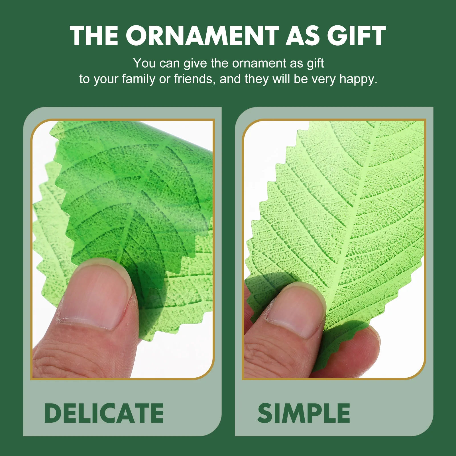 

200pcs Sashimi Leaves Decor Sushi Dish Decoration Resin Fake Leaves For Japanese Food Mat Restaurant Supplies Sushi Decor