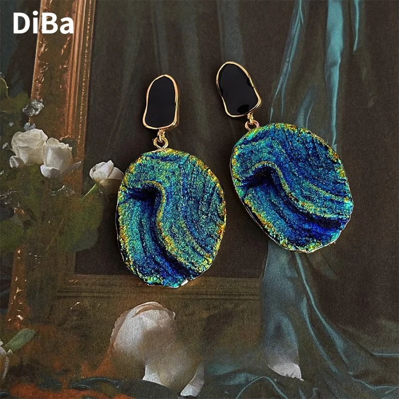 

Modern Jewelry Elegant Temperament Personality Green Resin Earrings For Women Wedding Gifts Delicate Design Fashion Accessories