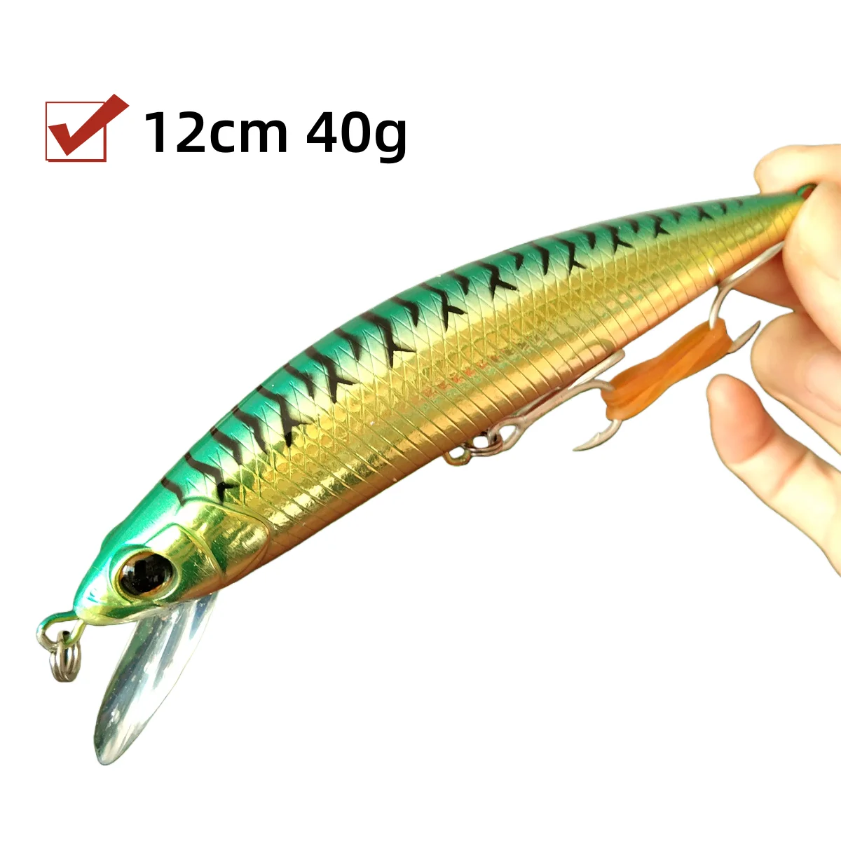 

Набор из 4 воблеров Swolfy, 120 мм, 40 г, тонущие, для дальнего заброса, искусственная жесткая приманка для морского окуня, для морской рыбалки