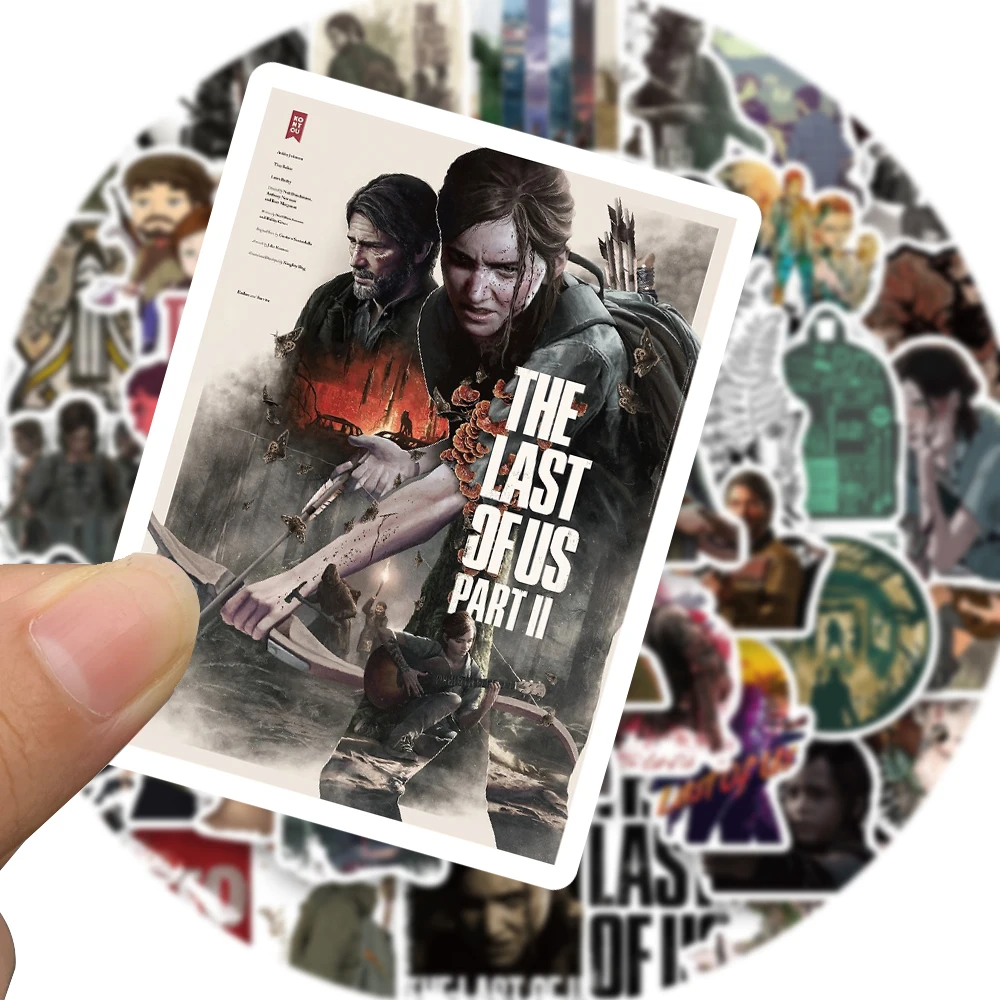 50PCS Sticker The Last Of Us For Fridge Paper Luggage Laptop Waterproof Skateboard Decals for Fridge Teens Gift Stickers