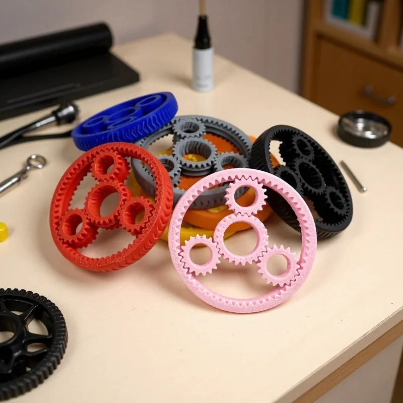 Sprockets Ring Fidget Spinner Roller Fingertip Flywheel EDC Relieve Stress Relief Sensory Toy Anti Anxiety For Children