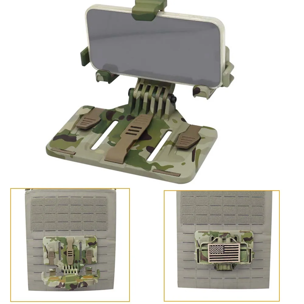 

Многофункциональное тактическое крепление для телефона с тремя захватами Falcon, складное, для навигации, универсальное, для крепления на рюкзак