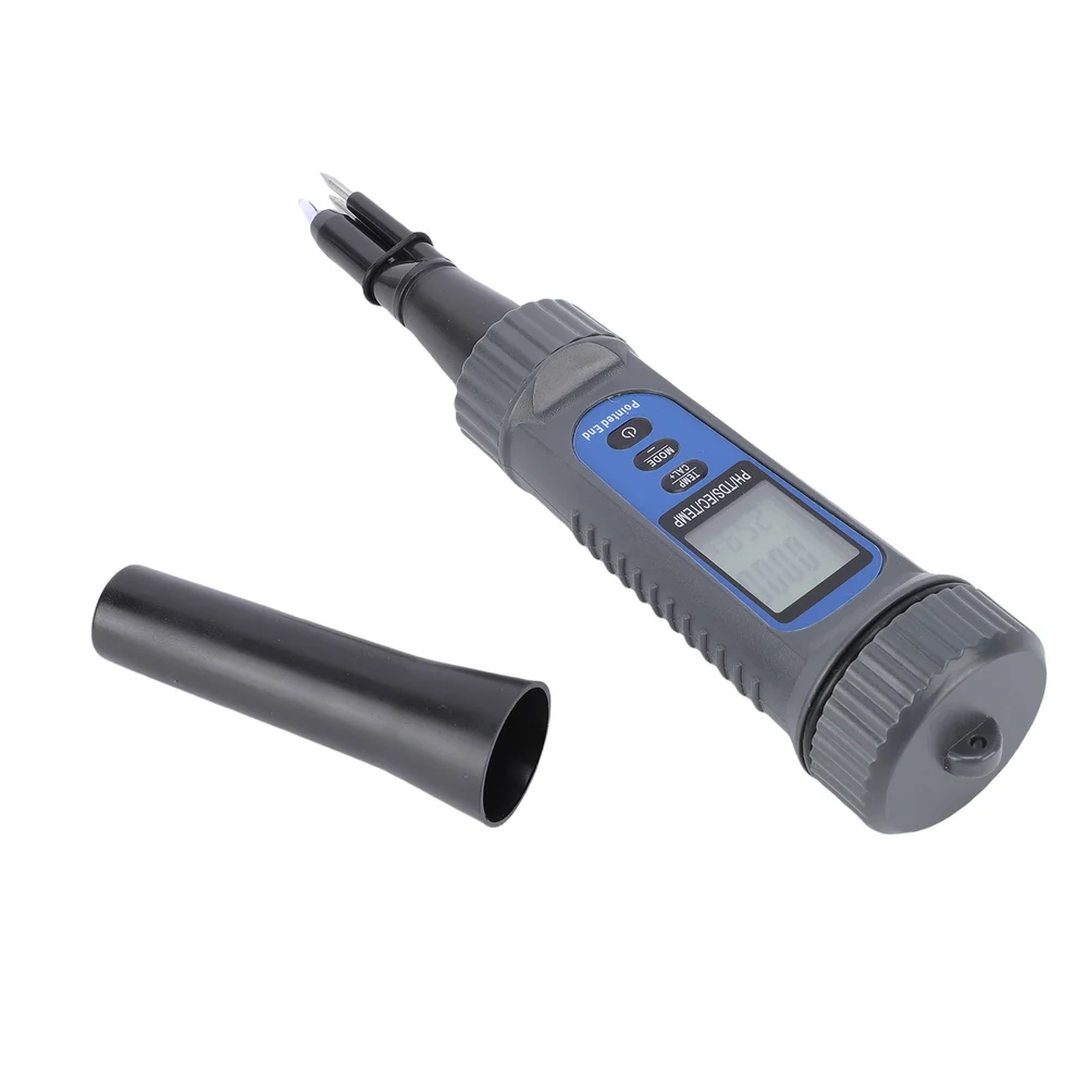 Food Safety pH Meter with Conductivity and for temp Detection for dough Cheese Meat Fruits Vegetables Water Analysis