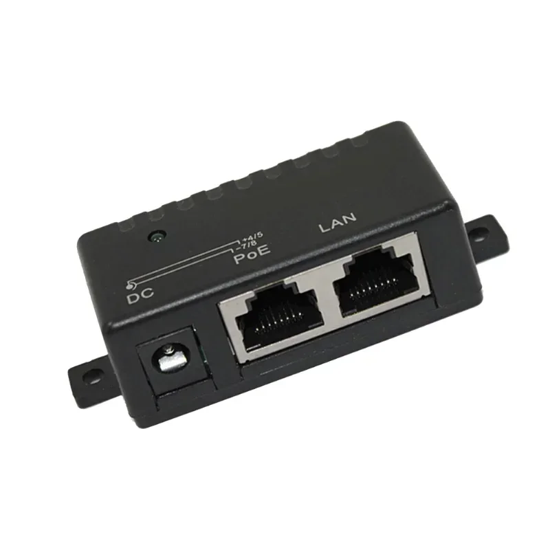 12V 24V 48V/1A POE Passive Injector Power Splitter for IP Camera POE Mount Power Adapter Module Accessories Power Supply