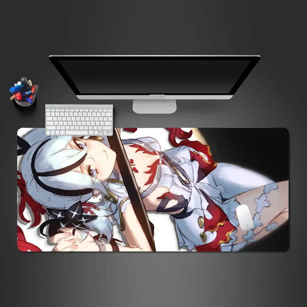 Camelya Game W-Wuthering Waves Mousepad Non-slip Suitable For Office Computers Laptops E-sports Game Desk Mats XXL Keyboard