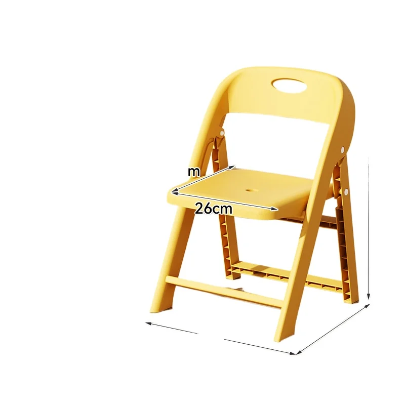 Plastic Child Chair Kids Dining Chairs Soft Square Children Desk Chair Girl Children's Furniture Children's Storage Cabinet Room