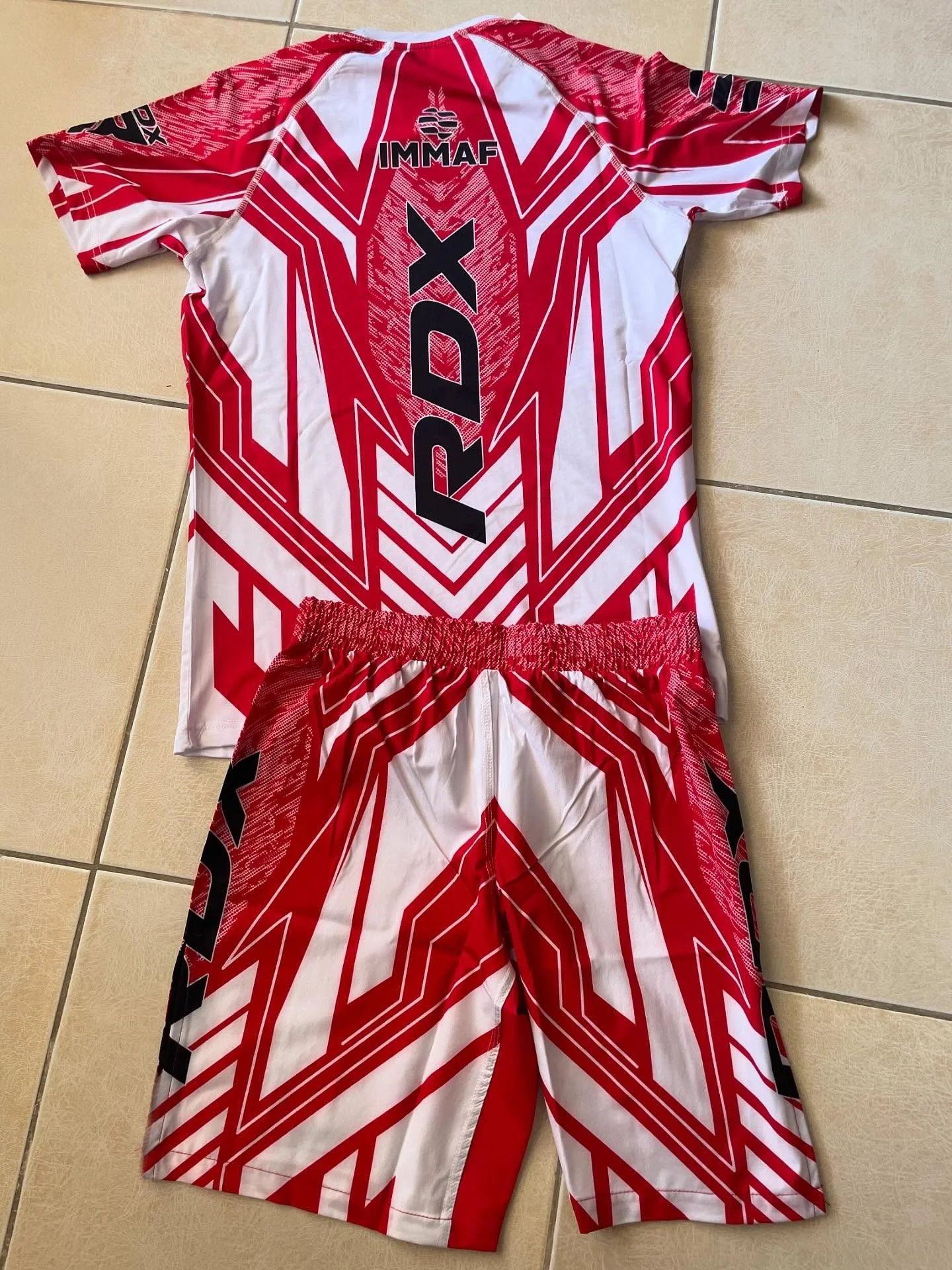 RDX Fighting Competition 2025 New Set Fans Breathable Jersey & Shorts Men Women Casual Round Neck Short Sleeve Boxing Suit