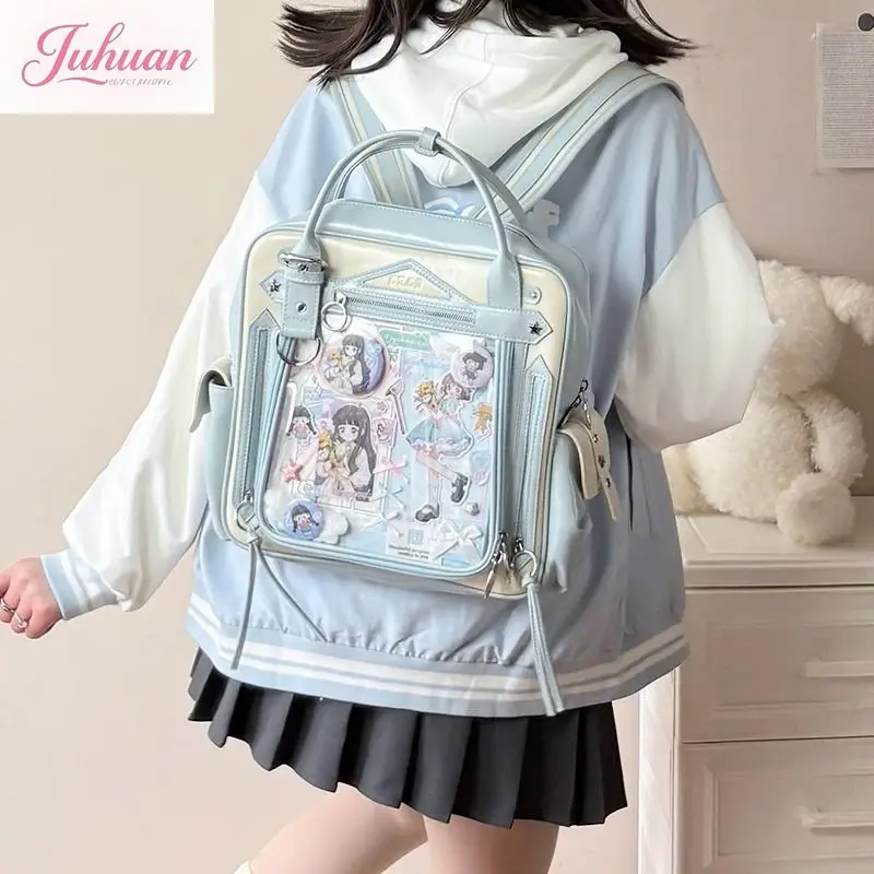 

Original Design Two-dimensional Comic Exhibition LtaBag Female Student Millet Bar Daily Large Appetite Large Capacity Backpack