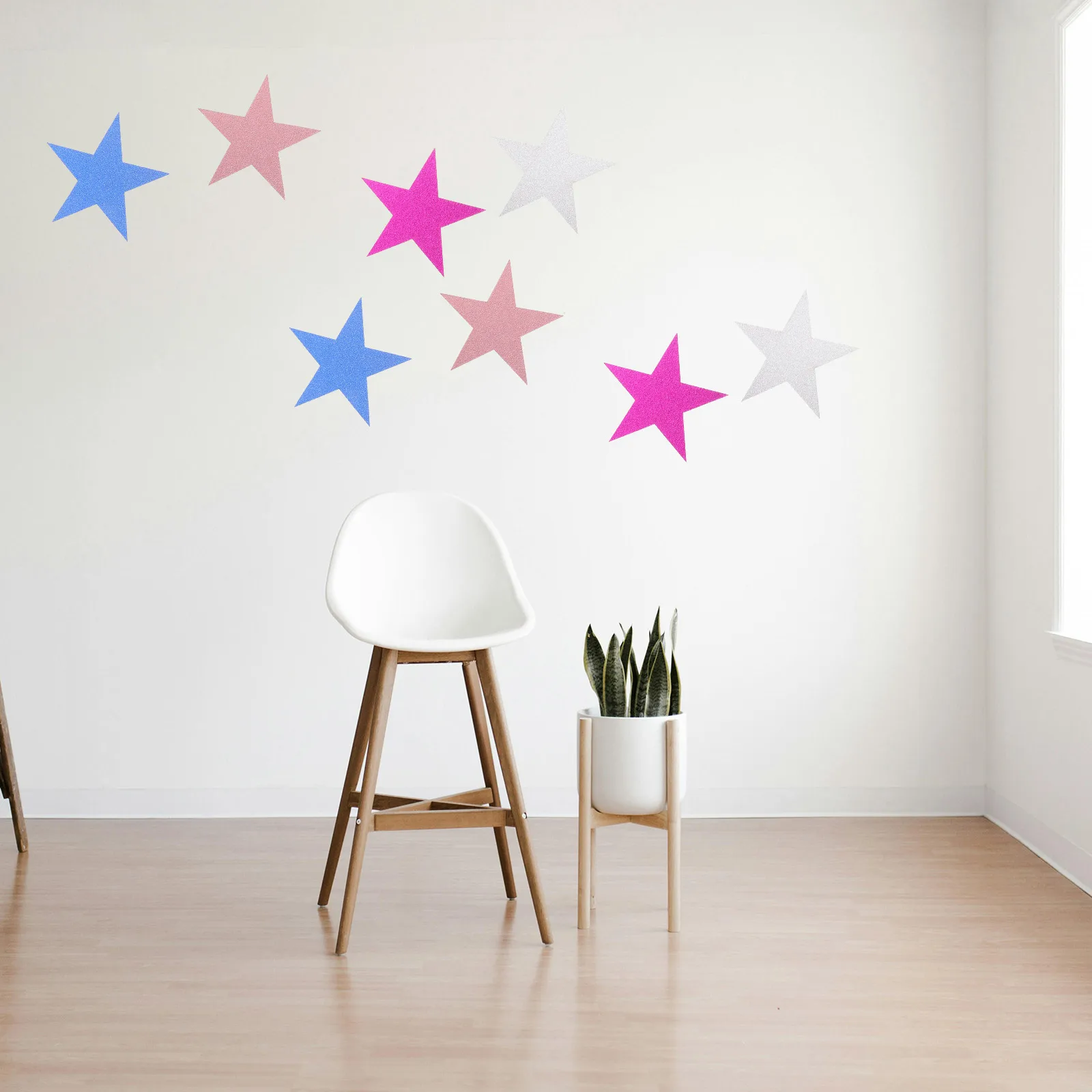 

80Pcs Paper Star Cutouts Glittered Decorative Shapes for Classroom Bulletin Board DIY Scrapbook Birthday Party Wall Decorations