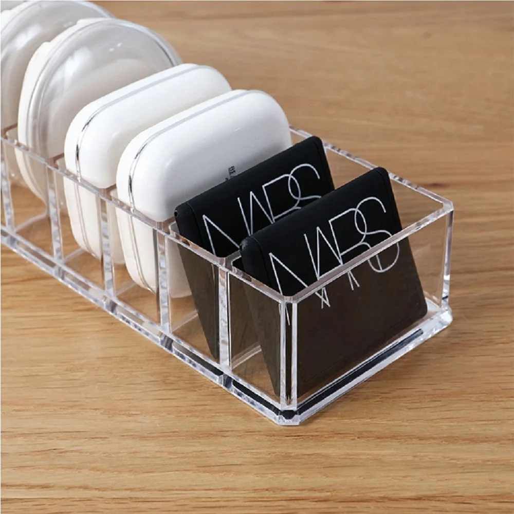 Transparent Acrylic Cosmetics Storage Box Makeup Holder Jewelry Make Up Organizer for Home Plastic Desktop Storage Boxes