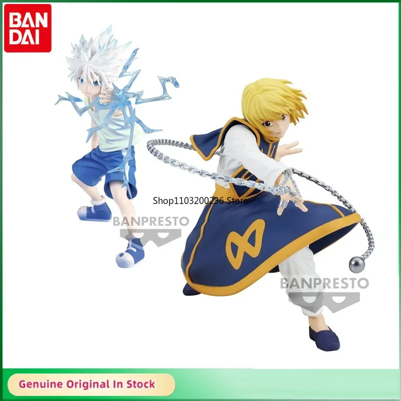 

Bandai Original HUNTER×HUNTER VIBRATION STARS Killua Zoldyck Kurapika Anime Action Figure Desktop Ornaments Model