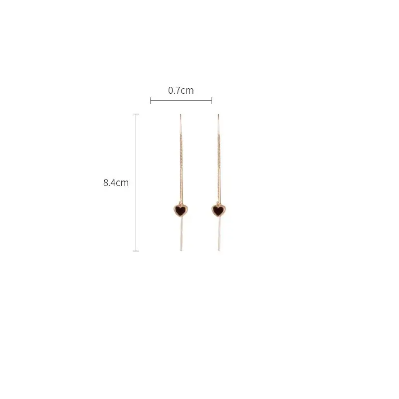 Silver Needle Black Tie Love Flower Earrings 2024 Spring and Autumn New Temperament Studs Niche Fashion Earrings Wholesale Femal image 5