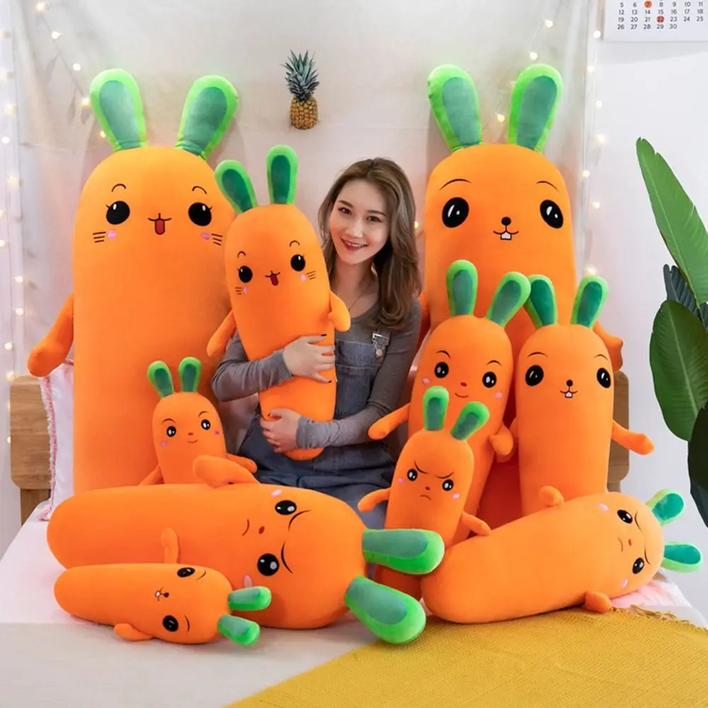 1Pcs New Birthday Wedding Party Carrot Plush Doll Super Cute Kawaii Vegetable Stitch Toy Throw Toys 50cm Sleep Pillow