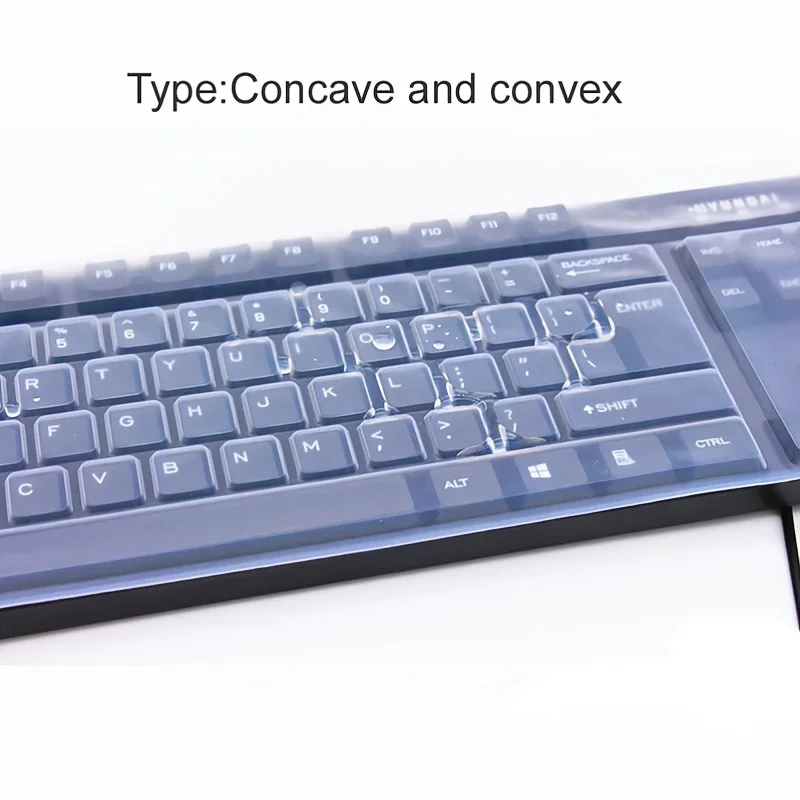 Universal Tastatur Silikon Schutz Film Haut Abdeckung Desktop PC Transparent Silica Gel Bump Konkaven Tastatur Transparente Abdeckung – Detail 6