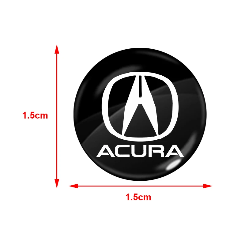 15mm Car keychain sticker door keychain sticker central control sticker For Acura Integra TL TLX ILX RL NSX ZDX MDX RDX TSX RSX