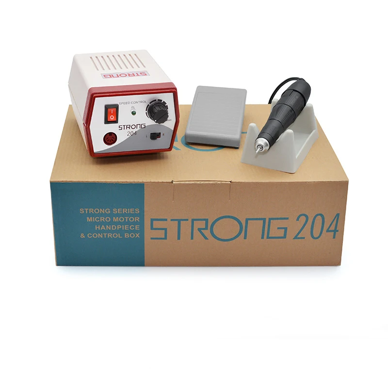 Dentistry STRONG 204 Micromotor With 35000rpm 102L & 40000rpm 105L & 45000rpm 102LN Handle For Dental Tooth Polishing Grinding