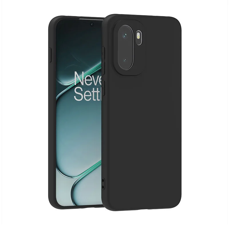 For OnePlus 15R Case TPU Soft Slim Black Matte Silicone Case For 1+15R OnePlus15R Back Cover One Plus 15R Bumper