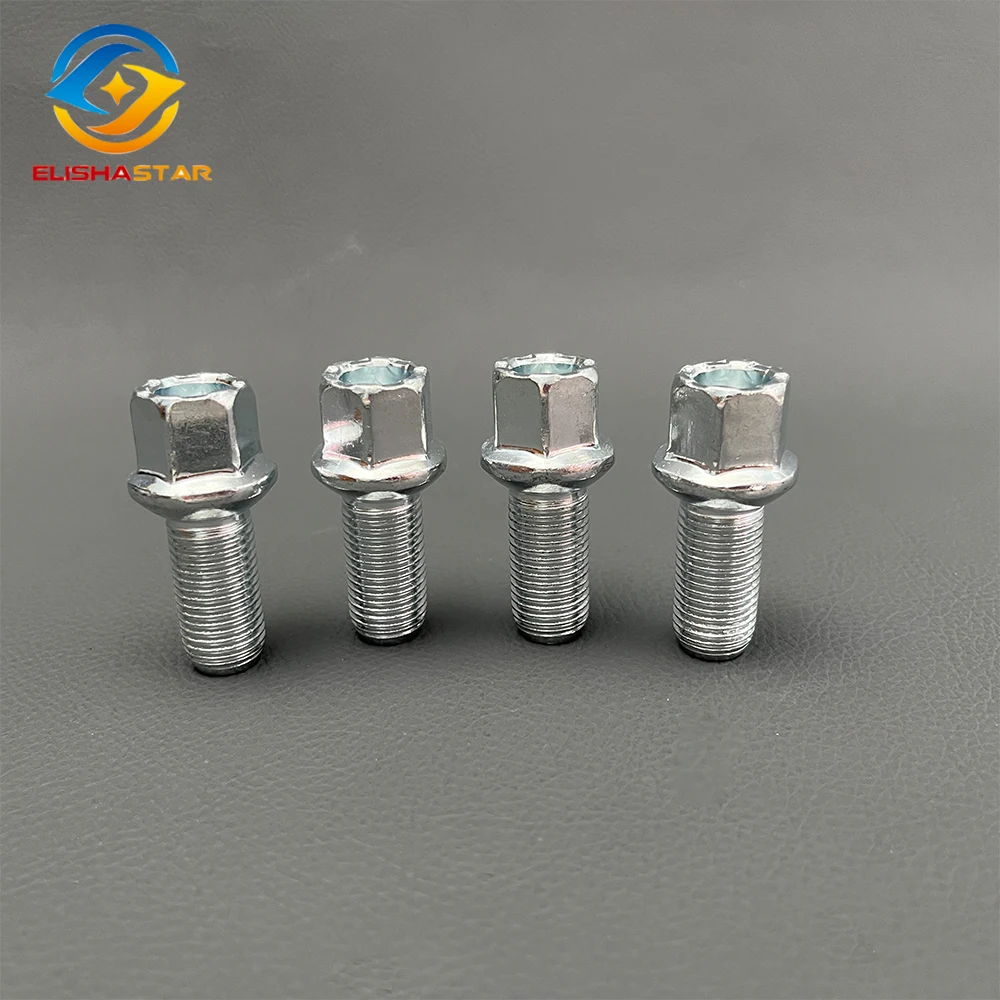 4 PCS Car Wheel Hub Tire screw Bolts Silver Steel Nuts Tools For VW Jetta Bora Golf 6 MK6 PASSAT B7 CC Passat Tiguan