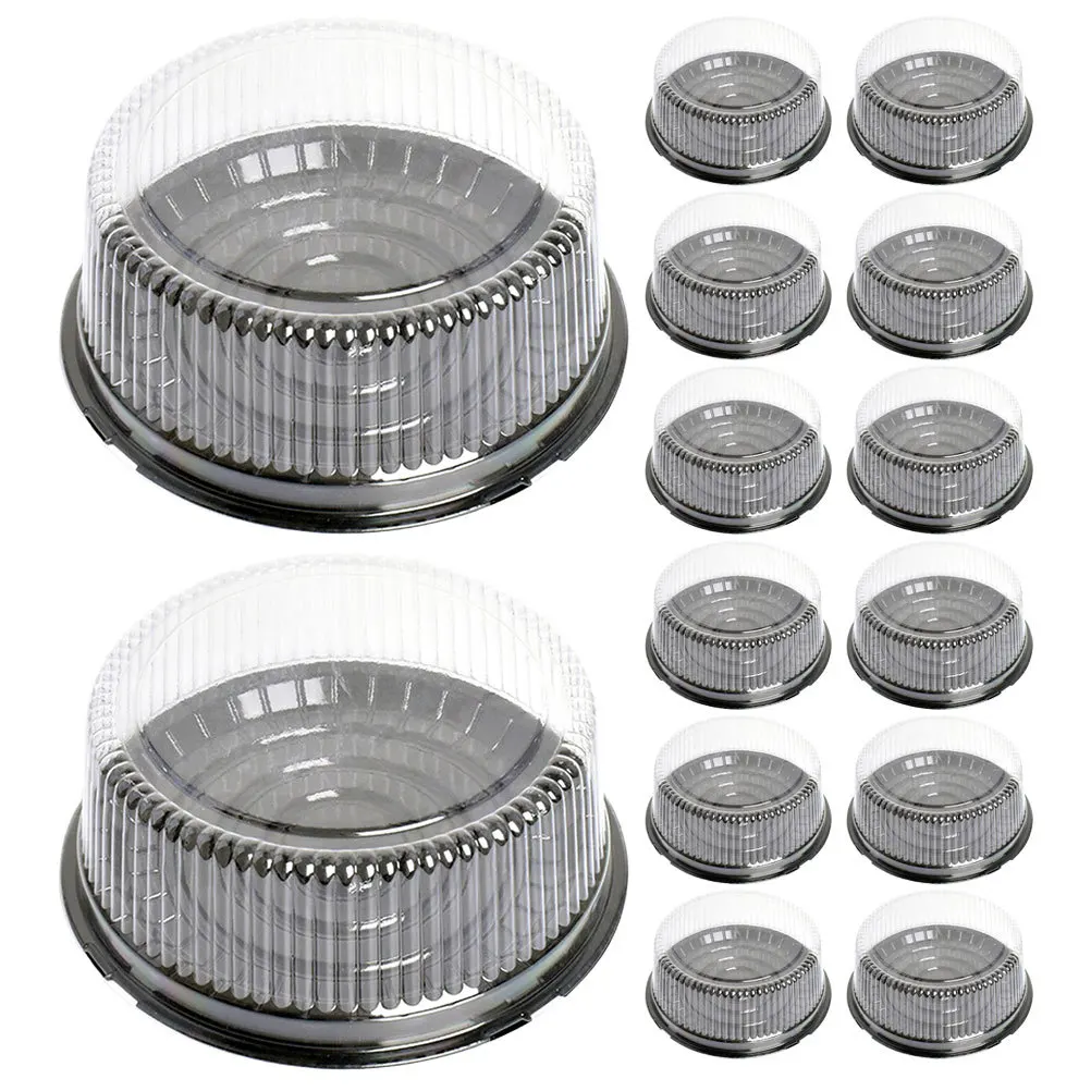 

20 Pcs Cake Bakery Container Plastic Carrier with Lid Boxes Portable Mini Containers Lids Case