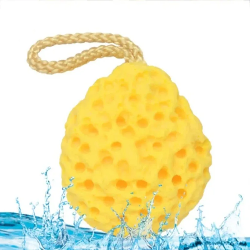 La palla da bagno a nido d\'ape in stile giapponese non allentata spugna Super morbida per bambini bagno carino schiumogeno scrubber per il corpo