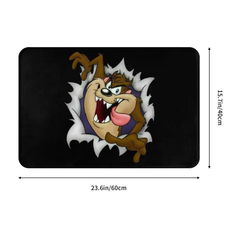 Tasmanian Devil Door Floor Bathroom Kitchen Mats Anti-Slip Indoor Taz Cartoon Comic Doormat Toilet Entrance Rug Carpet Footpad