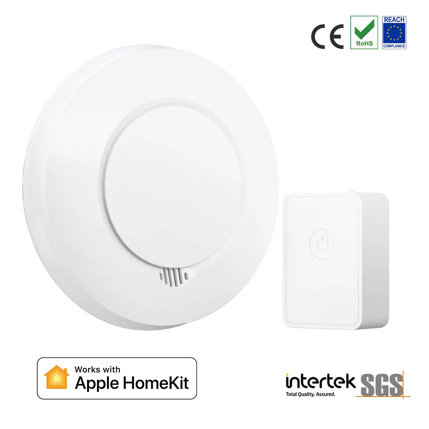 Meross Homekit Smart Smoke Detector Wifi Wireless Fire Alarm Monitor Sound Alert  For Apple HomeKit APP Remote With SmartThings