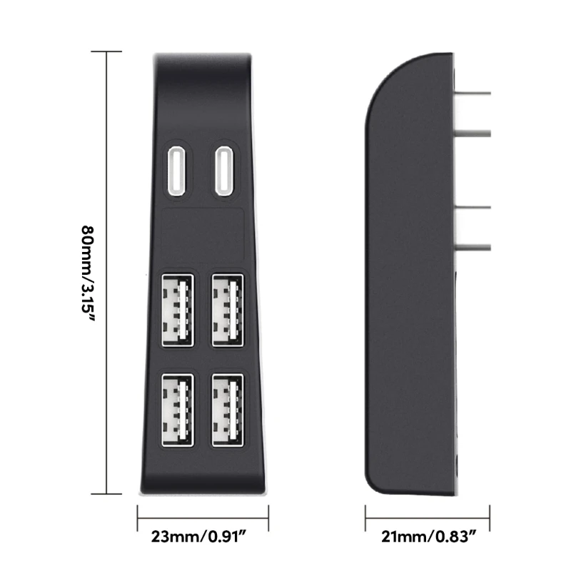 لمضيف وحدة التحكم في الألعاب 6 في 1 محور USB الفاصل المتوسع مهايئ توزيع فائق السرعة
