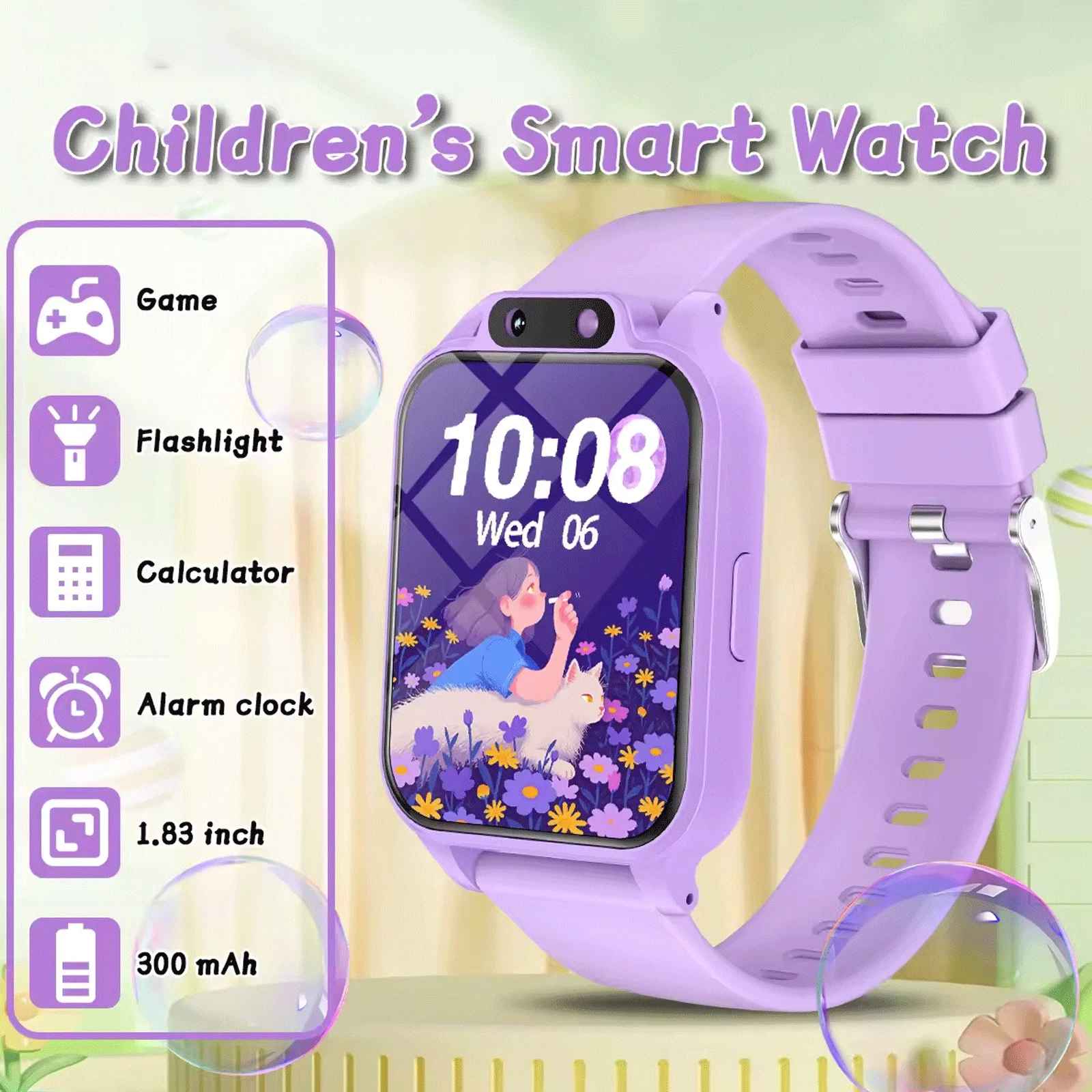 Smart Watch, New Children's Smart Watch, Upgrade Game's Smartwatch For Teenager & Kids, Support Alarm Reminder, Step Count