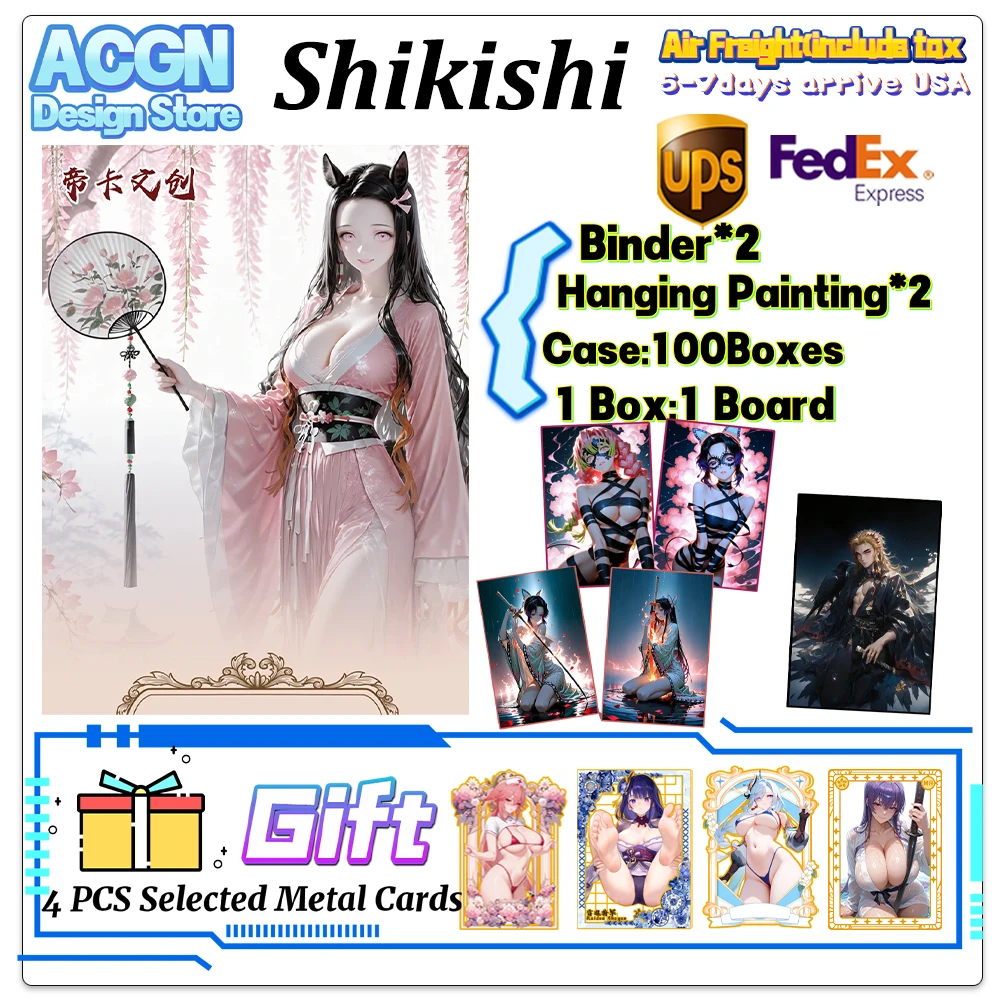 Dika Creazione culturale Demon Slayer Cartoncino di carta colorata Shinobu Anime Trading Mitsuri Tanjiro ACG CCG TCG Hobby Regali