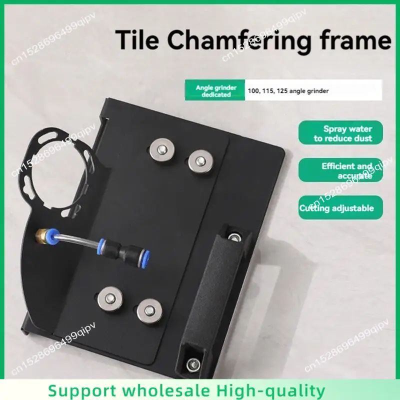 

ABSF 100 Type Angle Grinder Stand For Tile 45° Chamfer Cutting Metal Tile Chamfering Frame Chamferer Tools Black