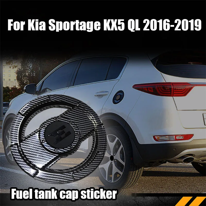 

For Kia Sportage KX5 QL 2016 2017 2018 2019 Exterior fuel tank cap decorative sticker for car modification accessories