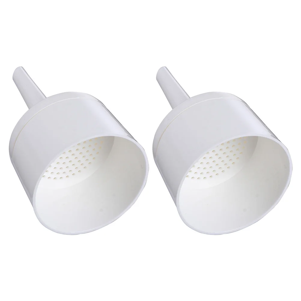 2Pcs Laboratory Plastic Buchner Funnels Paper Filtering Acid Alkali Resistant Vacuum Design Buchner Funnel Labs Prop
