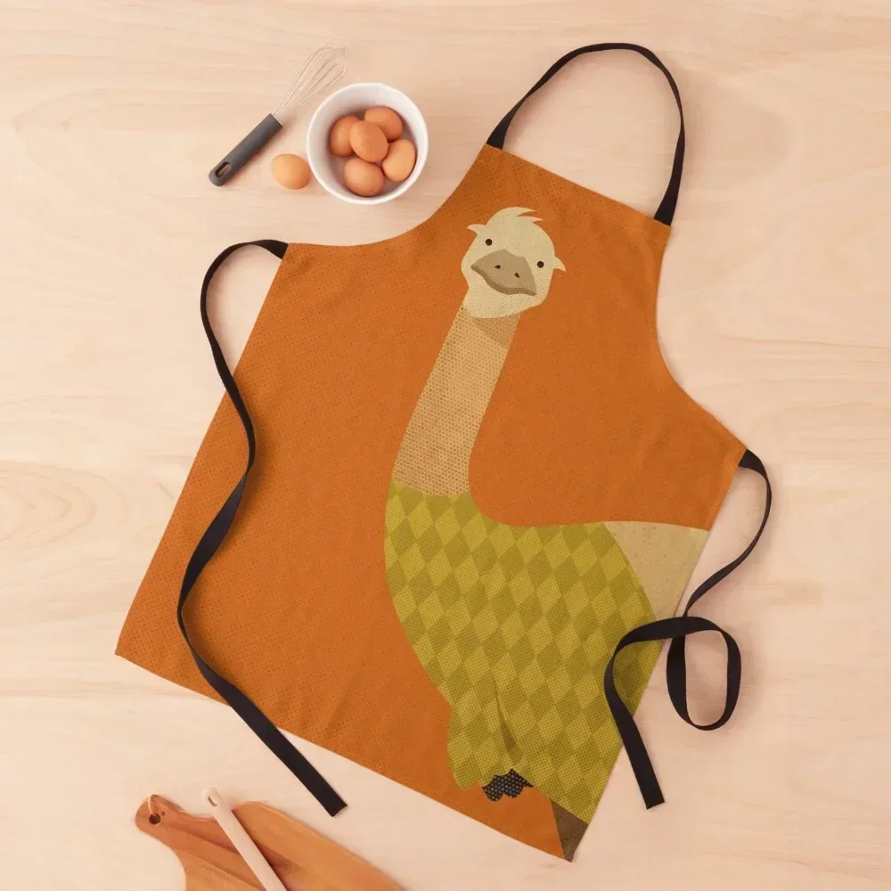 

Retro Emu Apron Men's Kitchen with personal logo Apron
