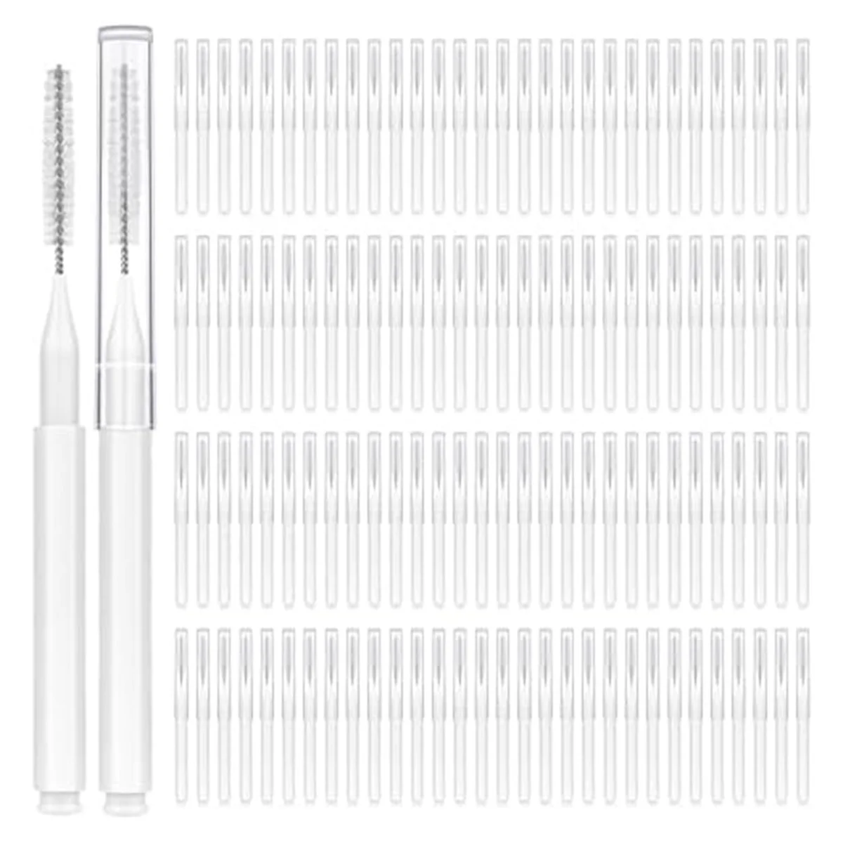 120 шт. межзубные щетки, брекеты, средство для чистки зубов, инструменты для чистки зубов, спиральная зубная щетка для эффективного ухода за полостью рта B