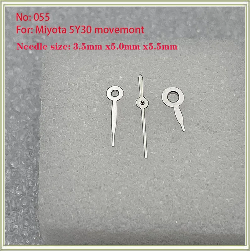 Watch accessories, suitable for universal women's needles, equipped with 5Y30 movement needles, three needles 055