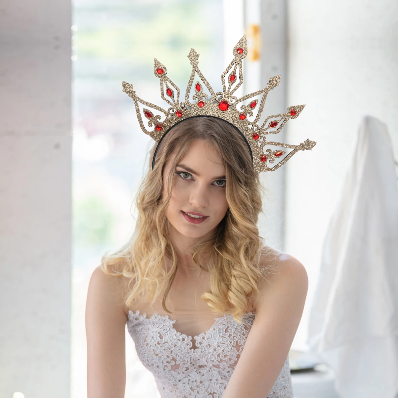 

Crown Headb Rhinestone Wedding Crowns Crystal Girl Women Plastic Hairb Vintage Bridal Crown Hairstyle Accessories Elegant