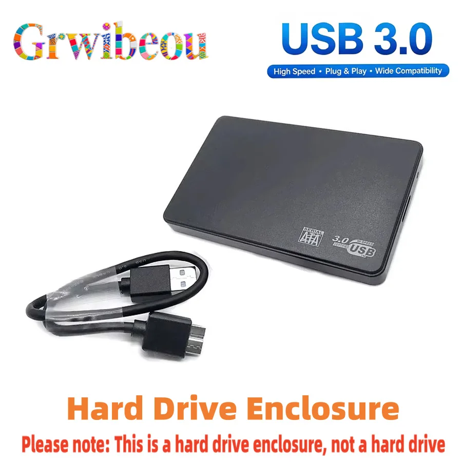 2.5-Inch Hard Drive Enclosure SATA to USB 3.0 Hard Drive Enclosure HDD SSD Enclosure Suitable for desktop and Laptop Computers