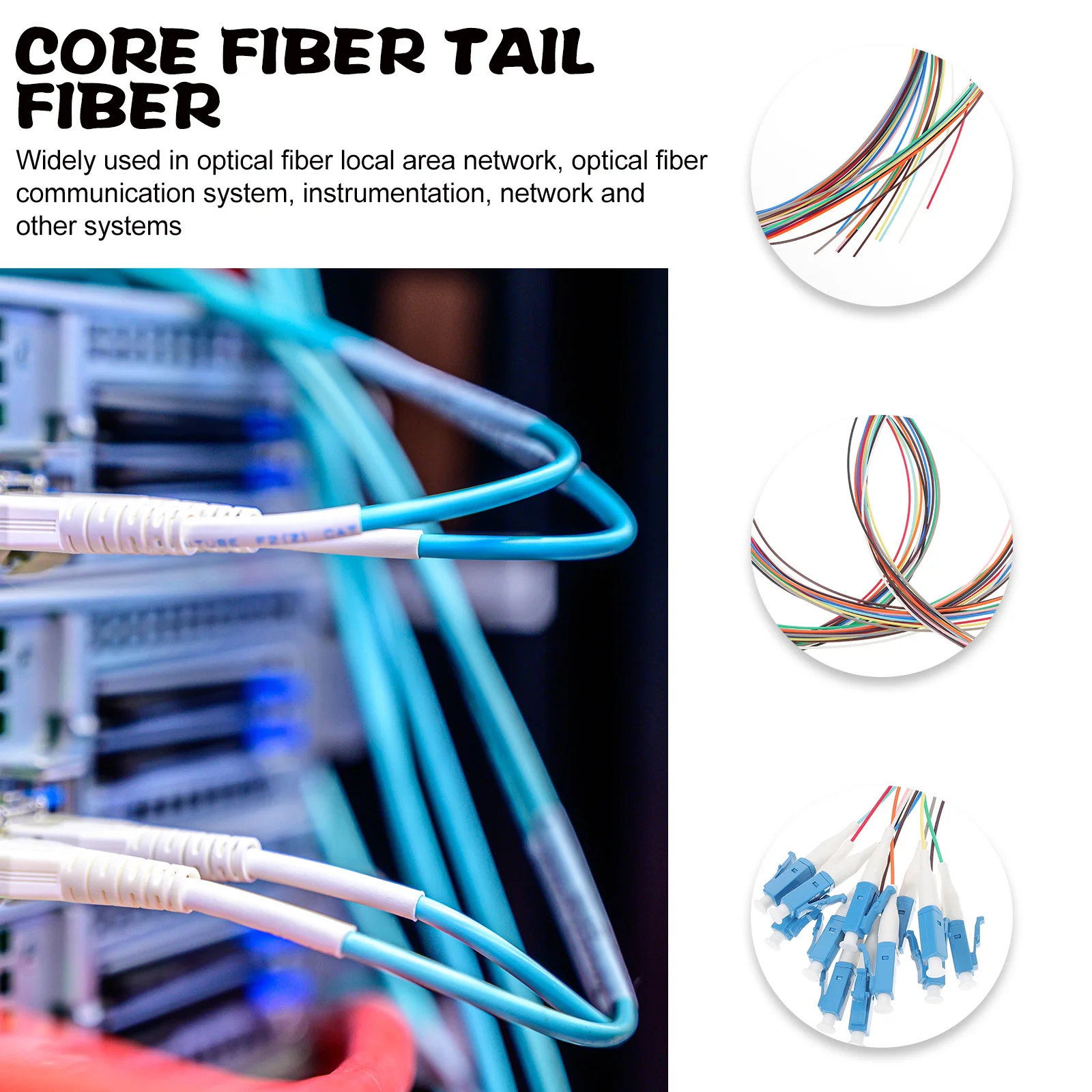 12-core Fiber Pigtail Communication System Optic Single Mode Cable Ceramic Ferrule Plug Patch Cord Ceramics