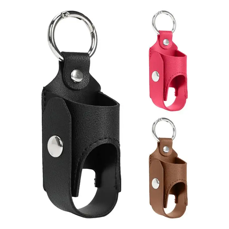 Inhaler Case Holder PU Leather Storage Case With Metal Buckle For Inhaler For Travel Daily School Hiking Lightweight & Protectin