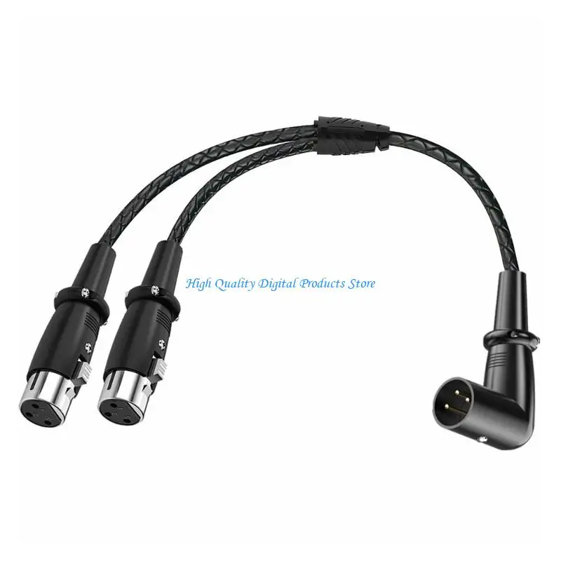 U2JE Durata Cavo splitter XLR a 3 pin maschio a due femmine Trasferimento del segnale velocità da 50 per dispositivi
