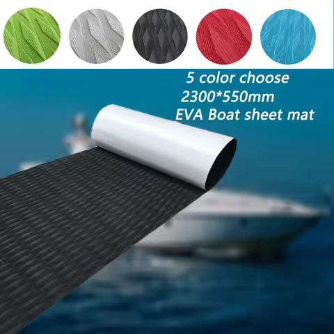 2300*550mm*6mm Kayak EVA Foam Flooring Pads Motorboat Boat Deck Sheet Non-slip Surfboard Traction Grip Marine Boat Accessories