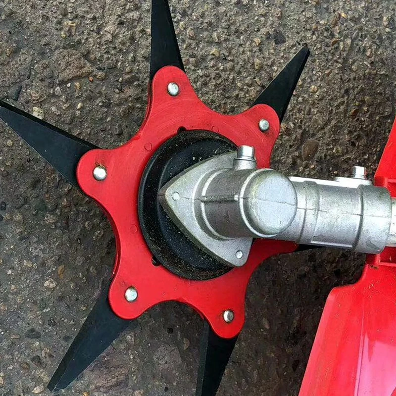 6 Blades Cutter Head Grass Trimmer Brush Weed Brush Cutting Head Garden Power Tool Accessories Weed Hoe General Fitting